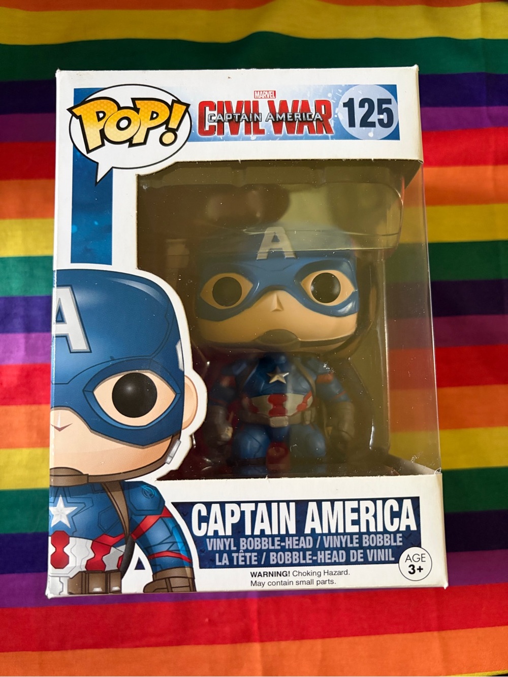 Funko Pop! Captain America Blue, Red, White (#125)
